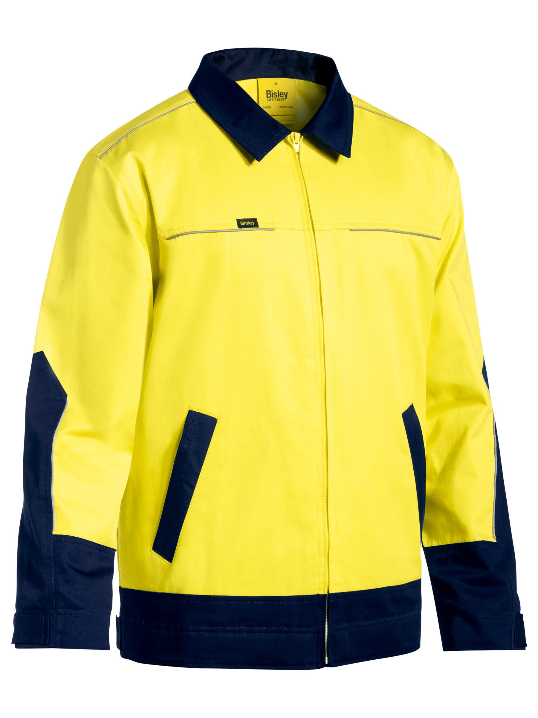 Hi Vis Drill Jacket with Liquid Repellent Finish (BJ6917)