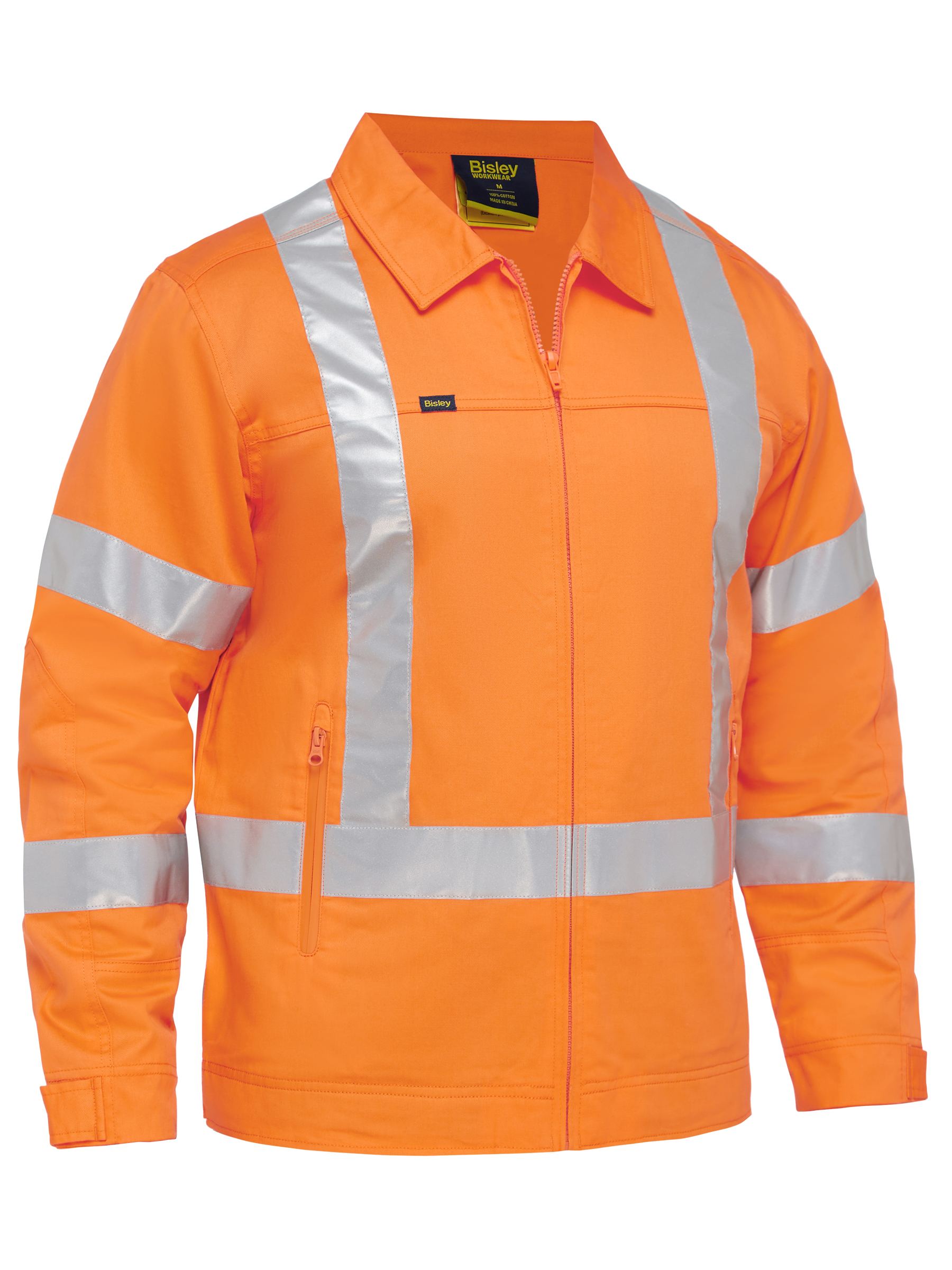 X Taped Hi Vis Drill Jacket With Liquid Repellent Finish (BJ6919XT)