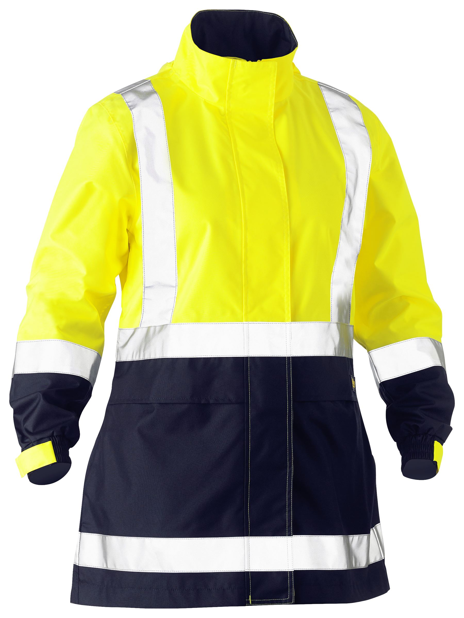 Women's Taped Hi Vis Recycled Rain Shell Jacket (BJL6766T)
