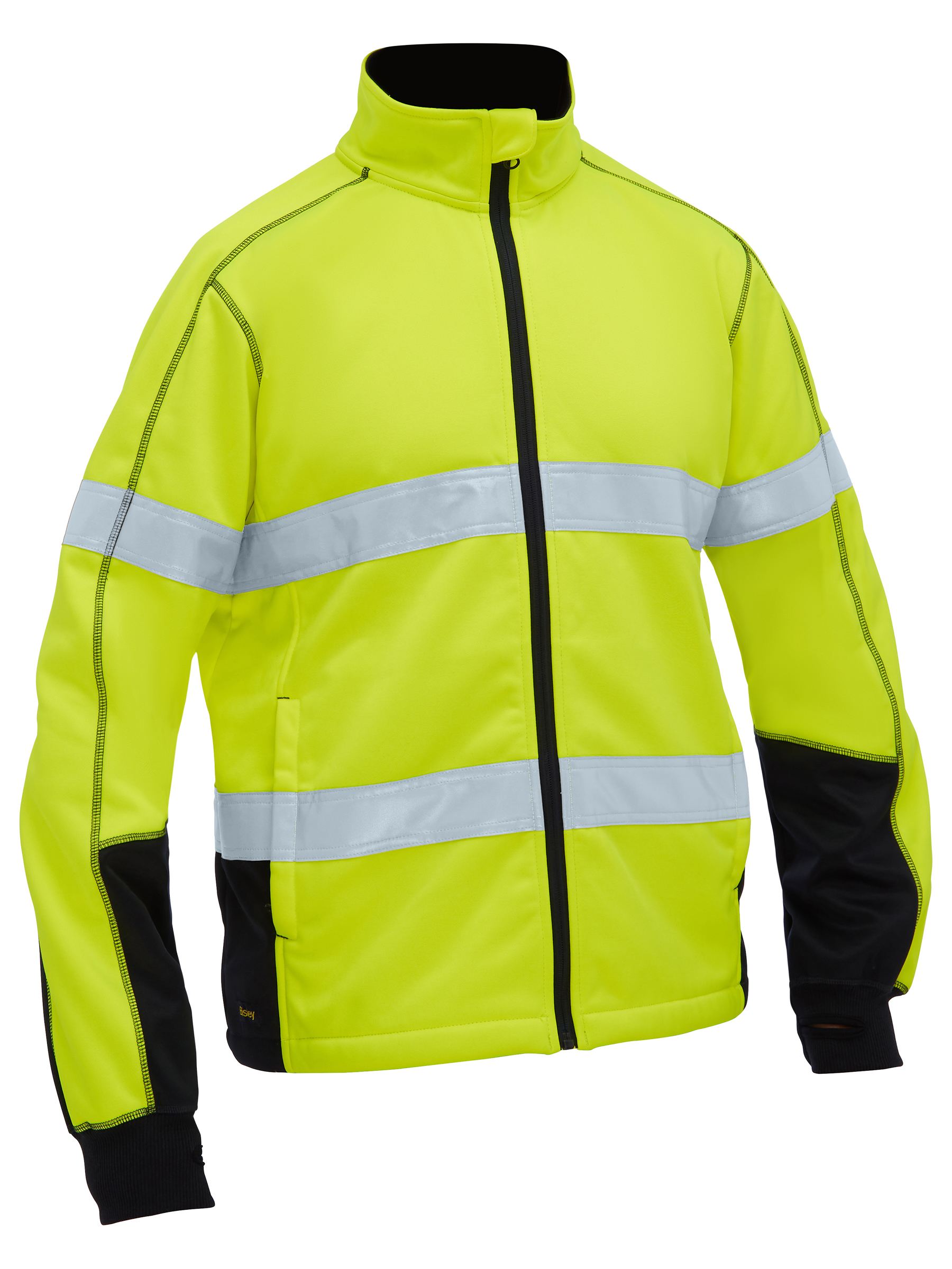 Men's Taped Hi Vis Zip Front Fleece (BK6611T)