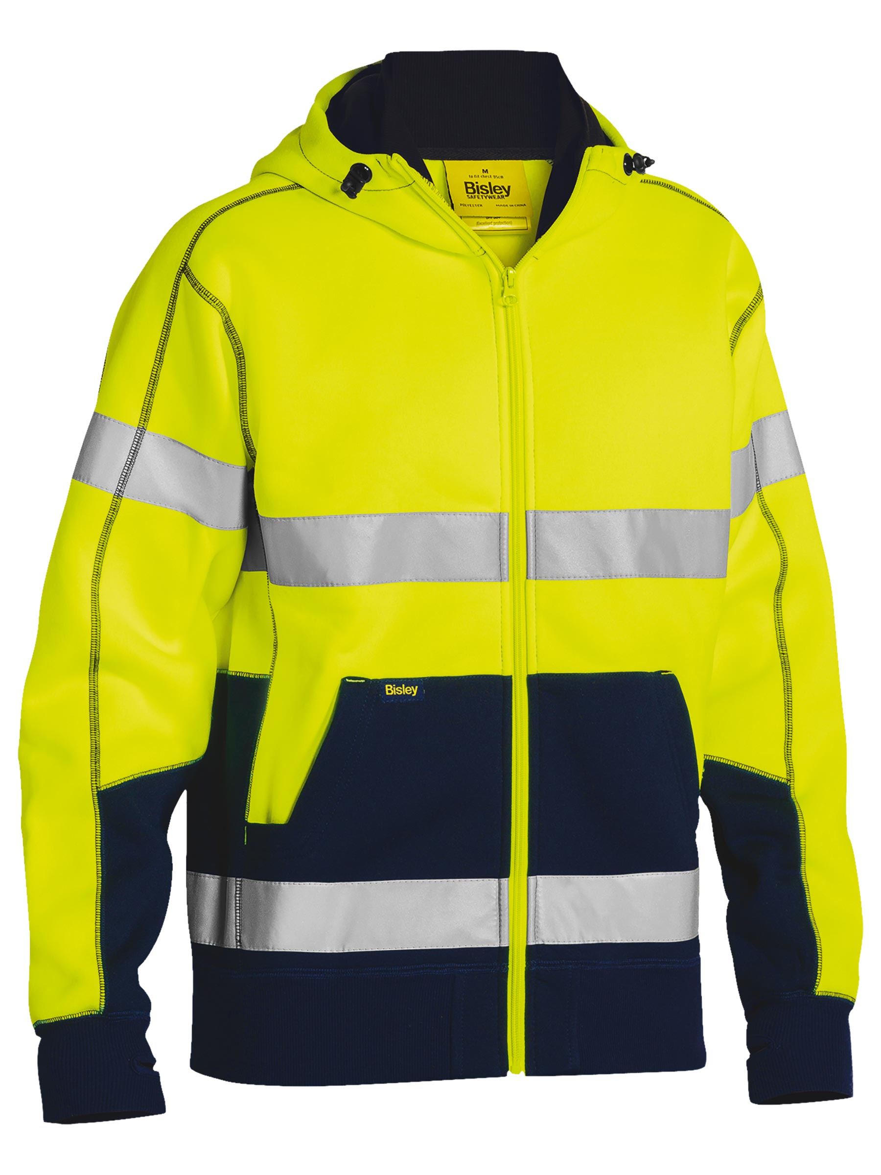 Taped Hi Vis Fleece Hoodie (BK6819T)