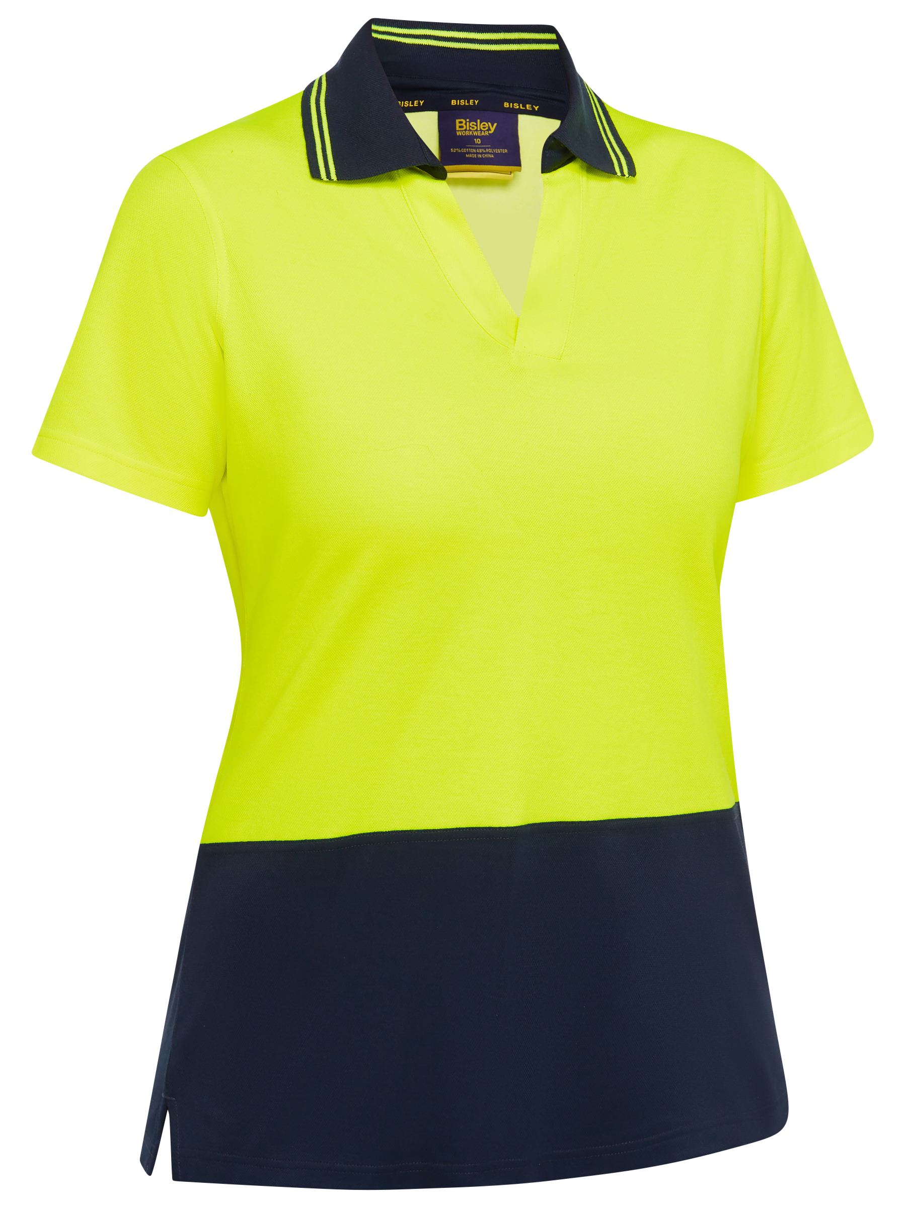 Women's Hi Vis V-Neck Polo (BKL1234)