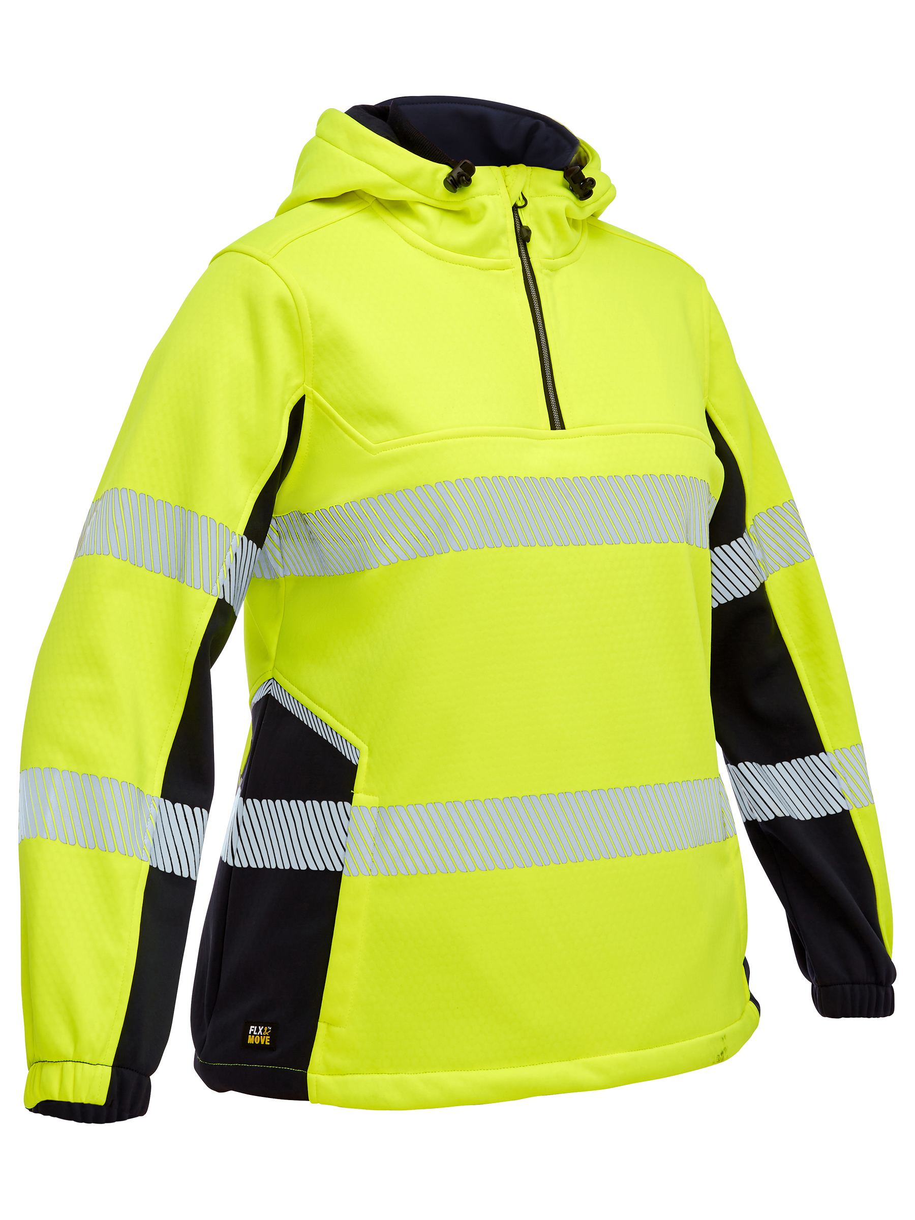 Women's Flx & Move™ Hi Vis Taped Liquid Repellent Fleece Hoodie (BKL6571T)