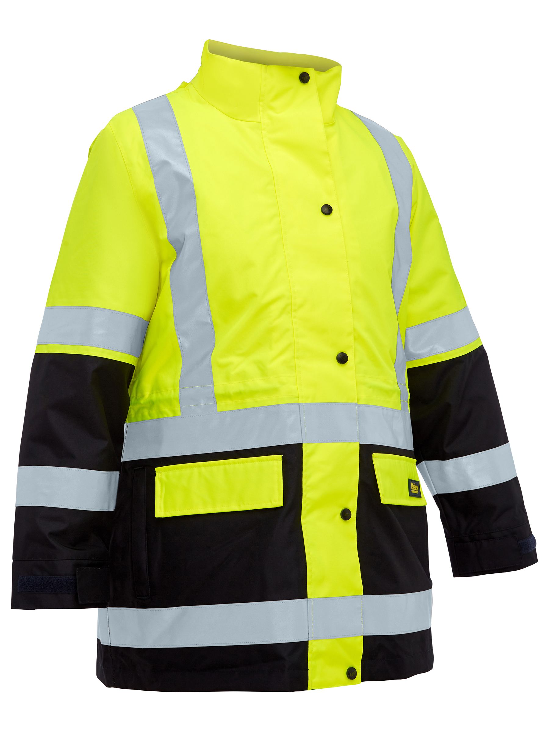 Women's Taped Hi Vis 5 in 1 Rain Jacket (BKL6975)