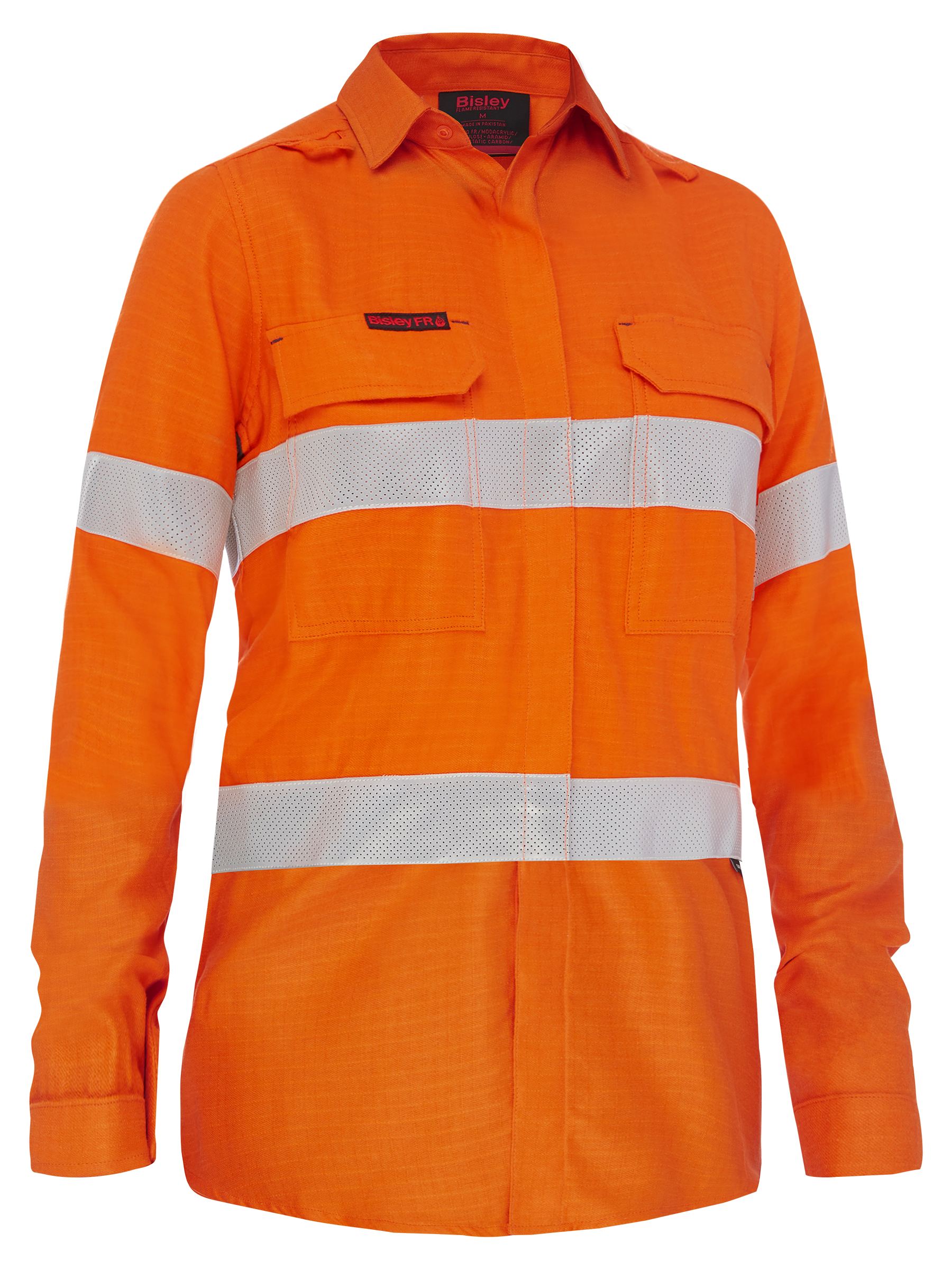 Apex 160 Women's Taped Hi Vis FR Ripstop Vented Shirt (BL8339T)