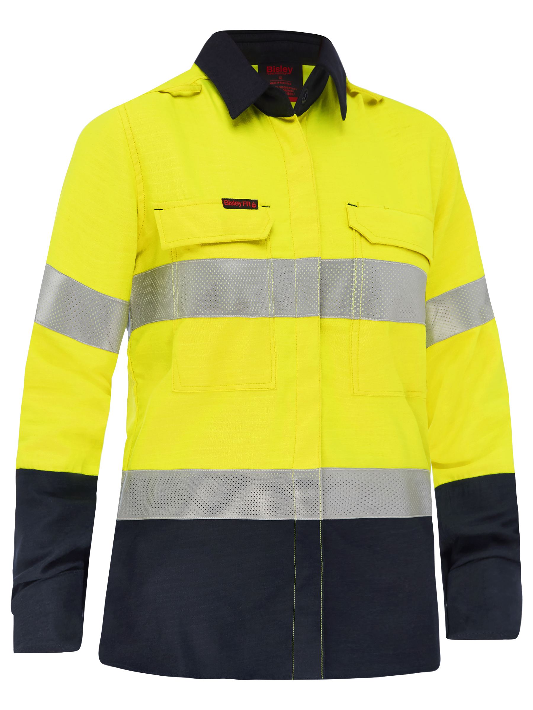 Apex 185 Women's Taped Hi Vis FR Vented Shirt (BL8438T)