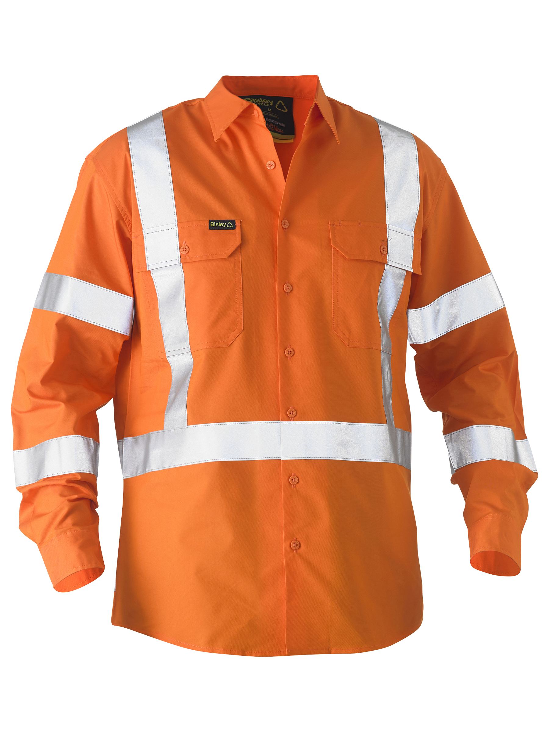 Recycle X Taped Hi Vis Drill Shirt (BS6266XT)