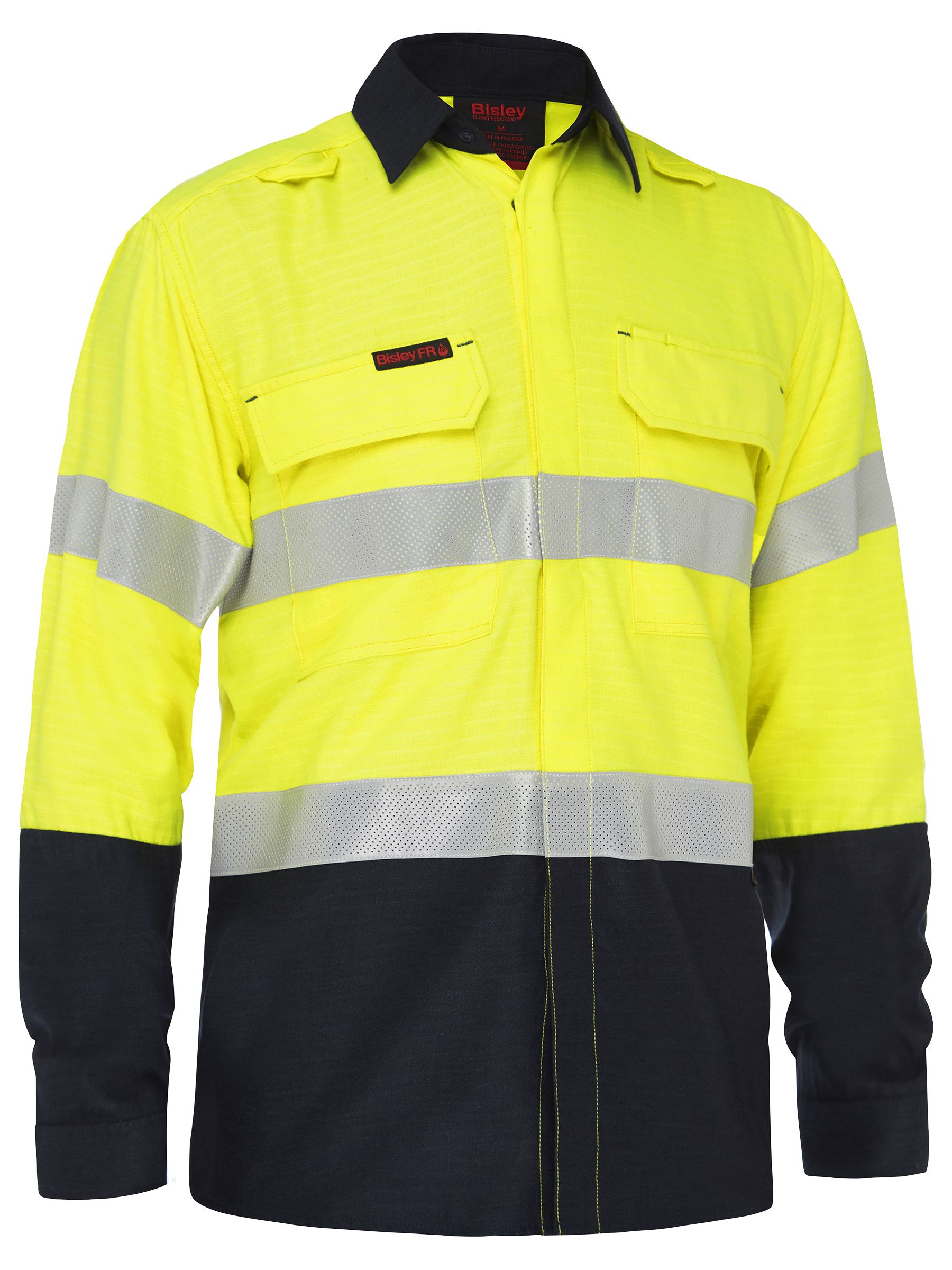 Apex 160 Taped Hi Vis FR Ripstop Vented Shirt (BS8338T)