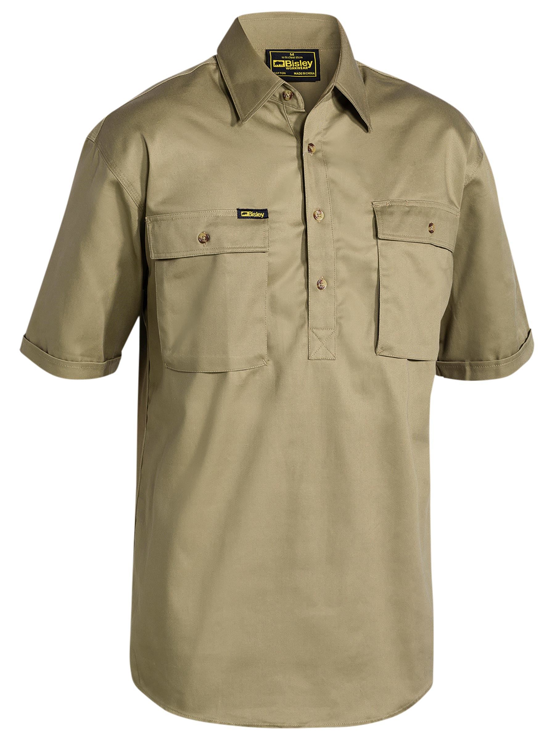 Closed Front Cotton Drill Shirt (BSC1433)