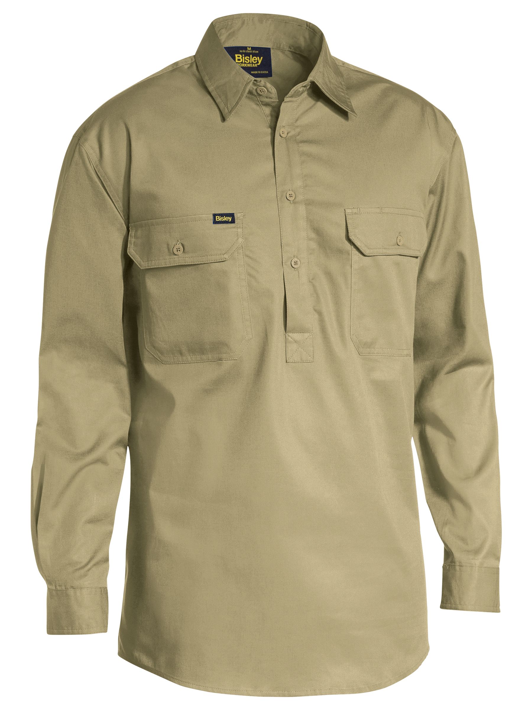 Closed Front Cool Lightweight Drill Shirt (BSC6820)