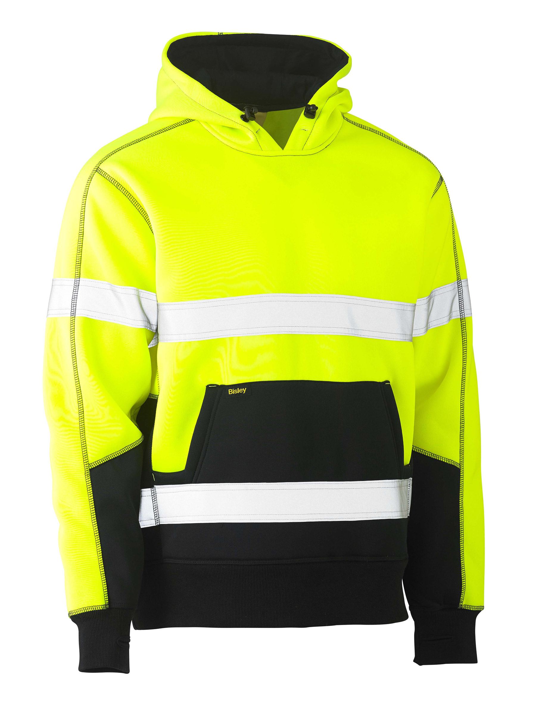 Taped Two Tone Fleece Hoodie Pullover (BK6619T)